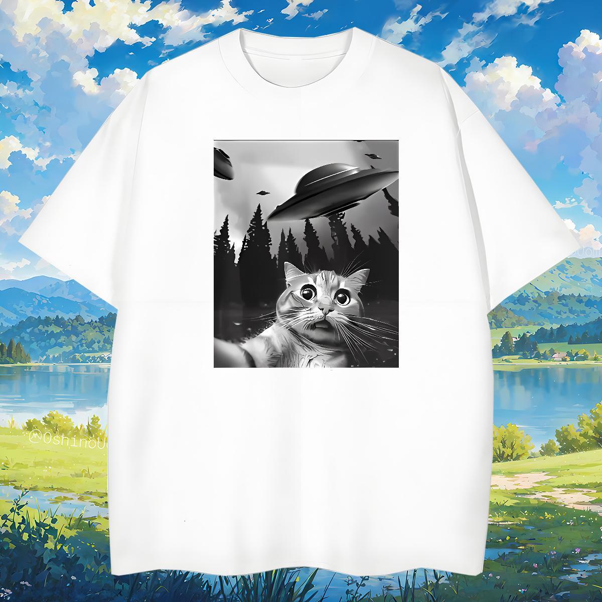 T Shirt For Man 230g Pure Cotton funny Street O-Neck Short Sleeve DIY Logo Oversized Tshirts New Cool Design Clothes