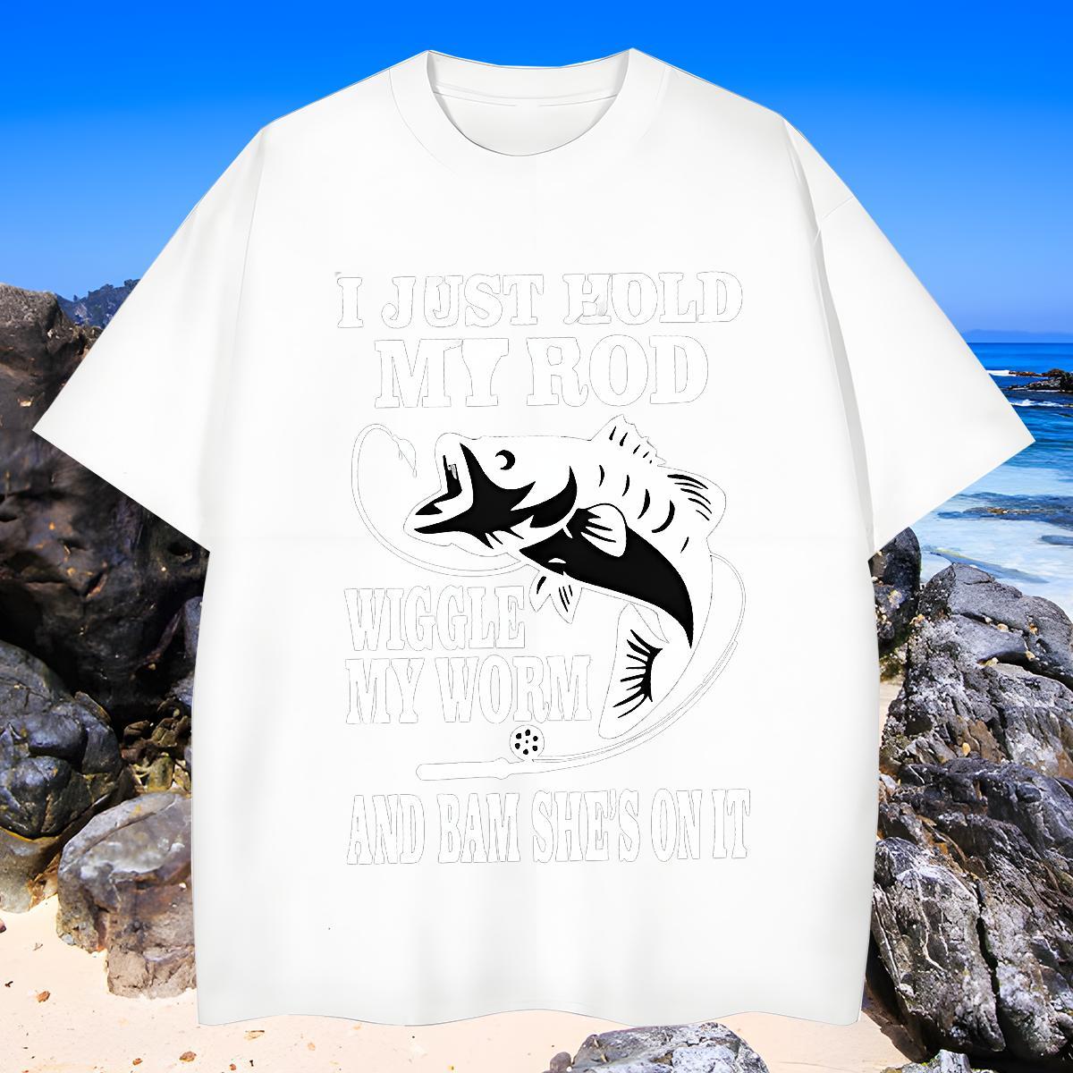 TOP Quality T Shirt For Man fish Breathable Short Sleeve Home Outdoor Black Oversized 230g Cotton Tshirts New Designer Top Tees