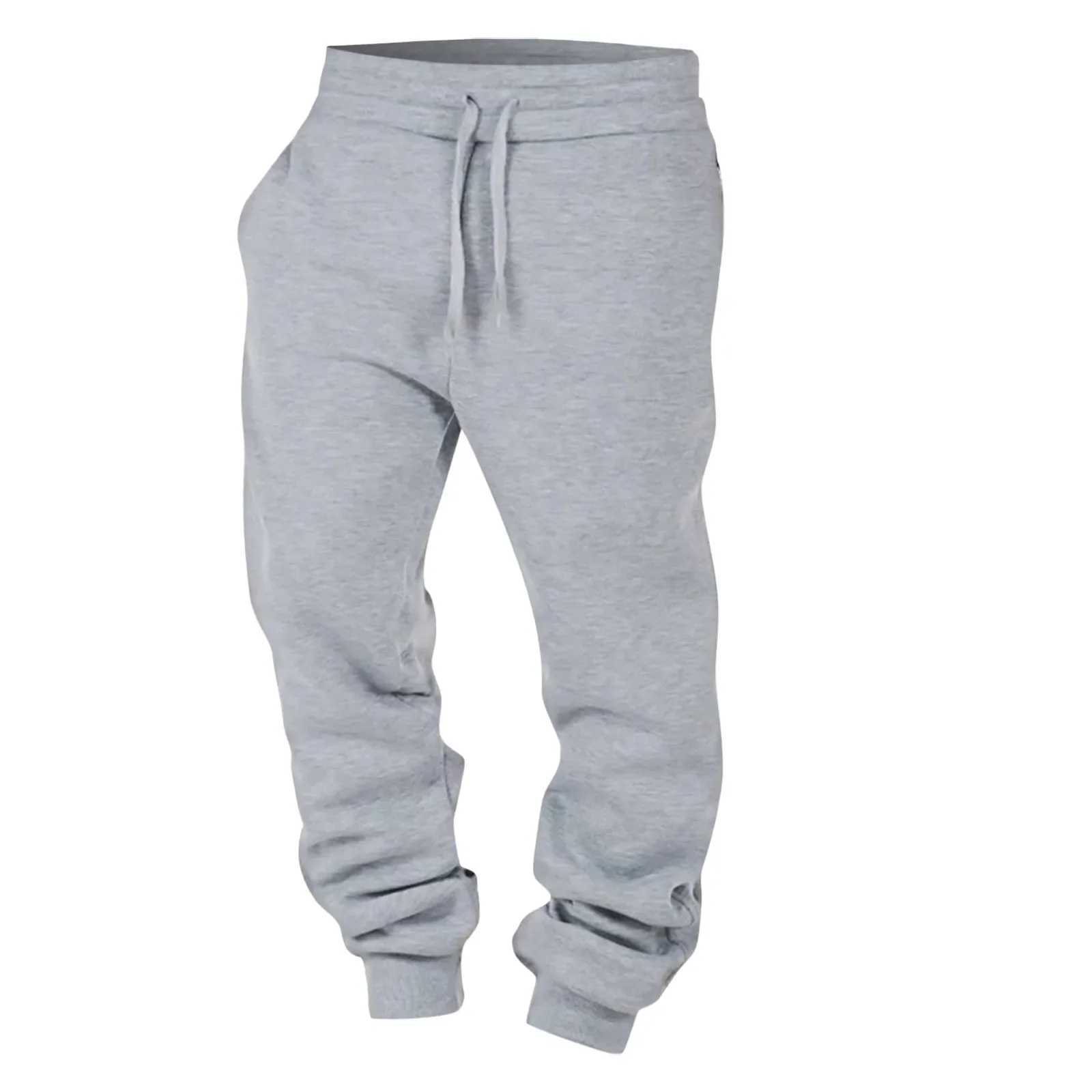 Sports pants for spring and autumn long pants for runners Trousers casual sports mens and womens fitness solid jogging pants solid colorW240725