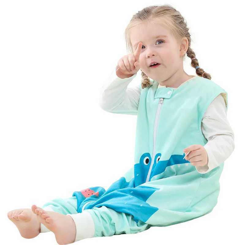 Childrens Sleeping Bags Baby Sleeveless Bodysuits Newborn Sleeping Bags Infant Jumpsuit Y240814