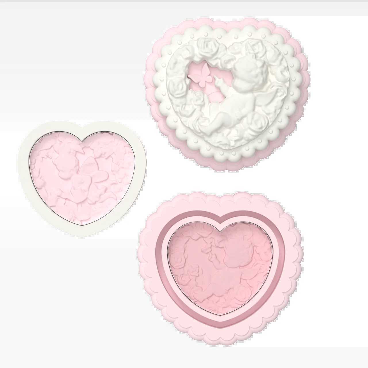 Makeup Blush Angel Relief Powder Blusher Double Color Apricot Smoke Cruelty-Free Powder Blush - ShapeContour Highlight Face Y240815