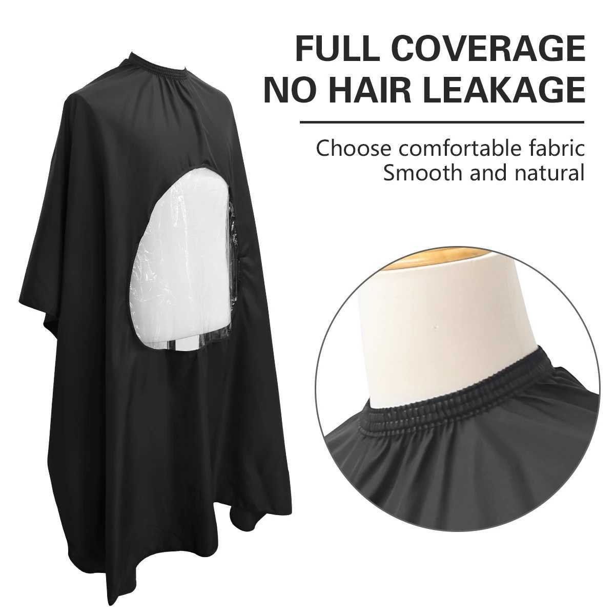 Barber apron transparent anti-static hair shawl waterproof apron eagle shawl salon barber styling tool W240814
