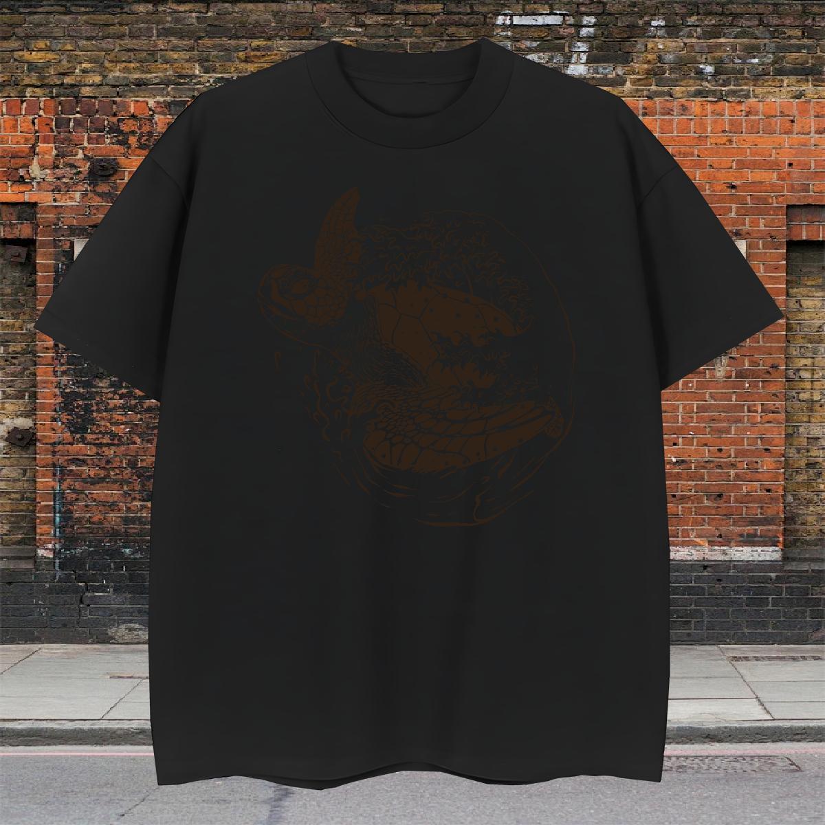 TOP Quality T shirt Crew Neck Breathable Daily Wear Cartoon Printing L-4XL 230g Cotton Men Tops Tees New Arrival Tees Shirts