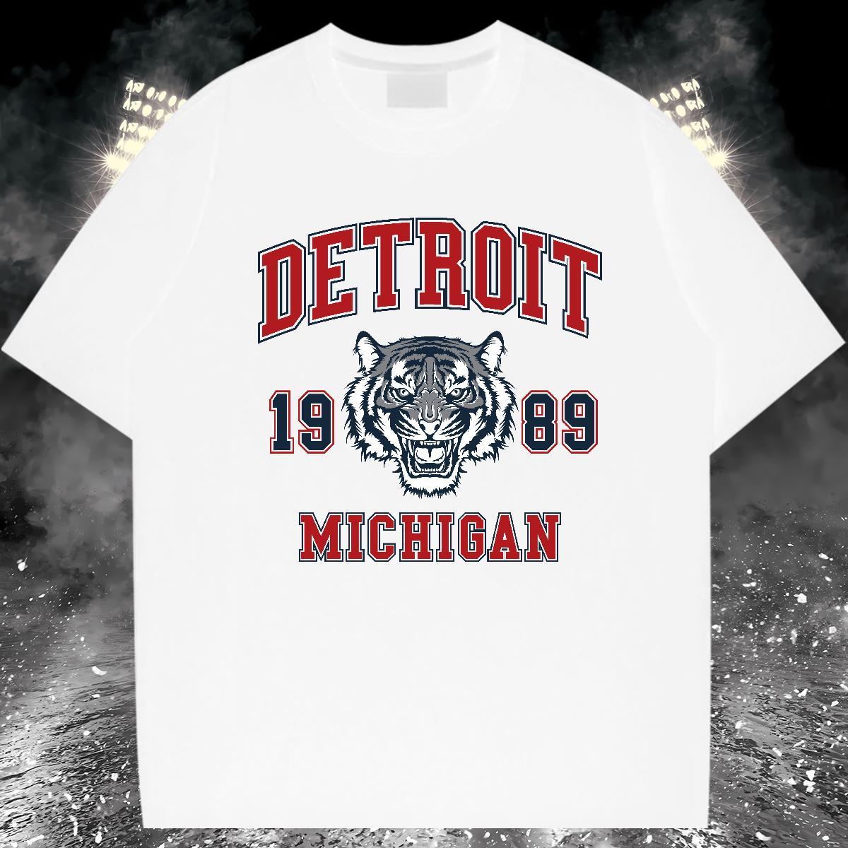 Brand T Shirt For Man tiger Breathable Short Sleeve Sports Casual Custom Print Plus Size 100% Cotton 230g Tshirts 2024 Designer Tops