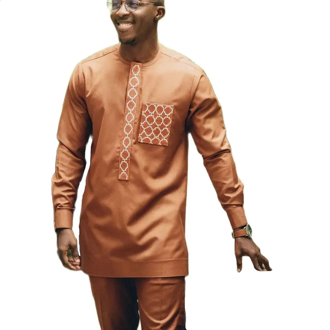 hip hop kaftan african dresses clothes for men cultural africa clothing dashiki robe africaine evening dress wedding party set 240814