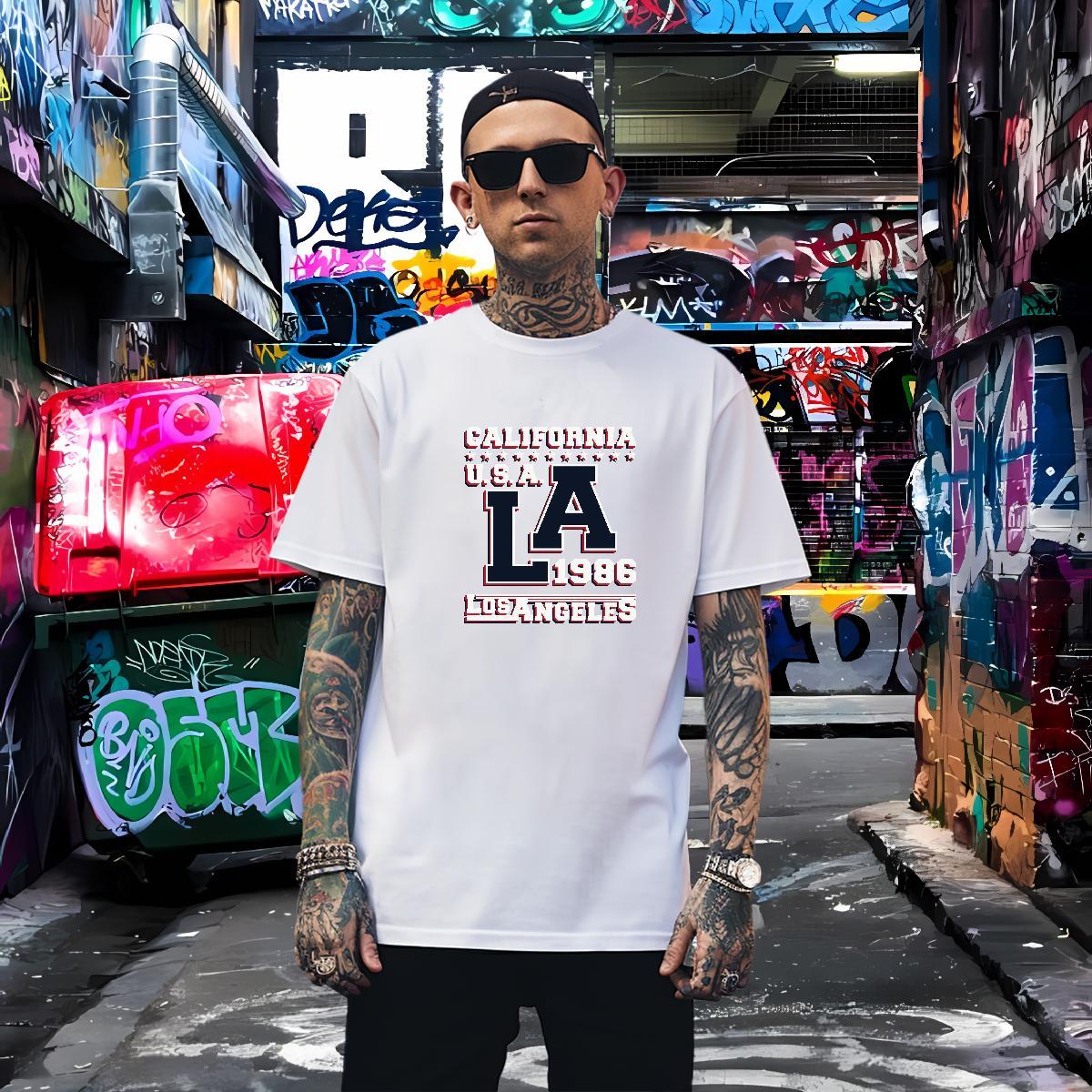 Brand letter T Shirts Men Street wear Hip Hop Men Tees 230g Pure Cotton Free Shipping Short Sleeve Soft Plus Size Custom Top Tees