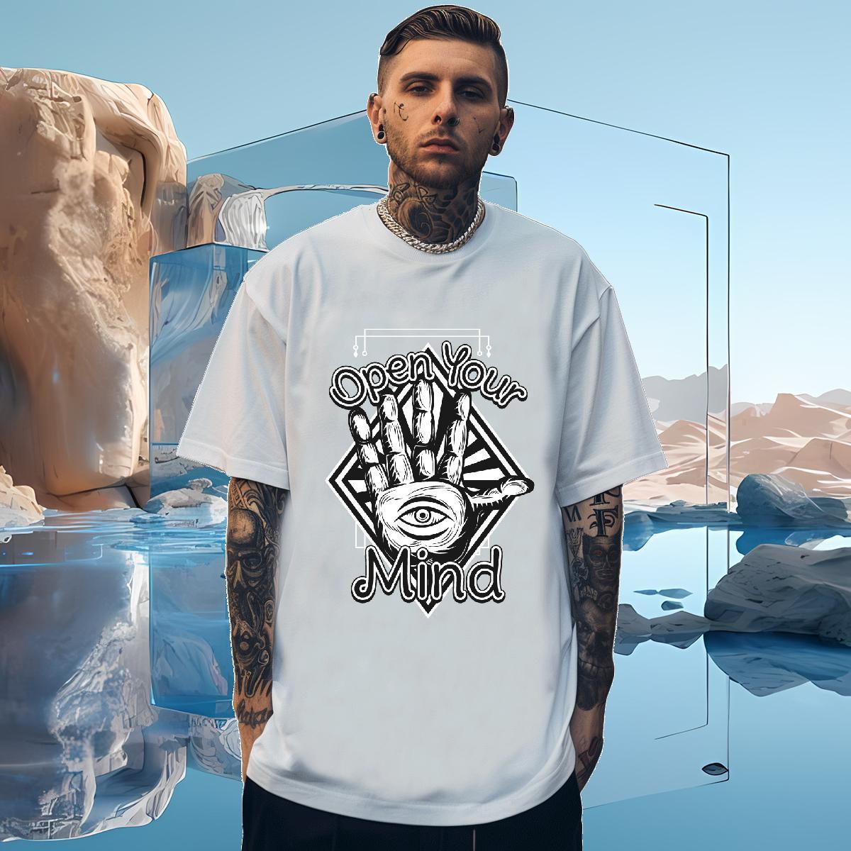 Mens T Shirts 230g Pure Cotton hands Anime Printing Street Breathable Custom Printing Couples T Shirts Fashion New High Quality Top Tees