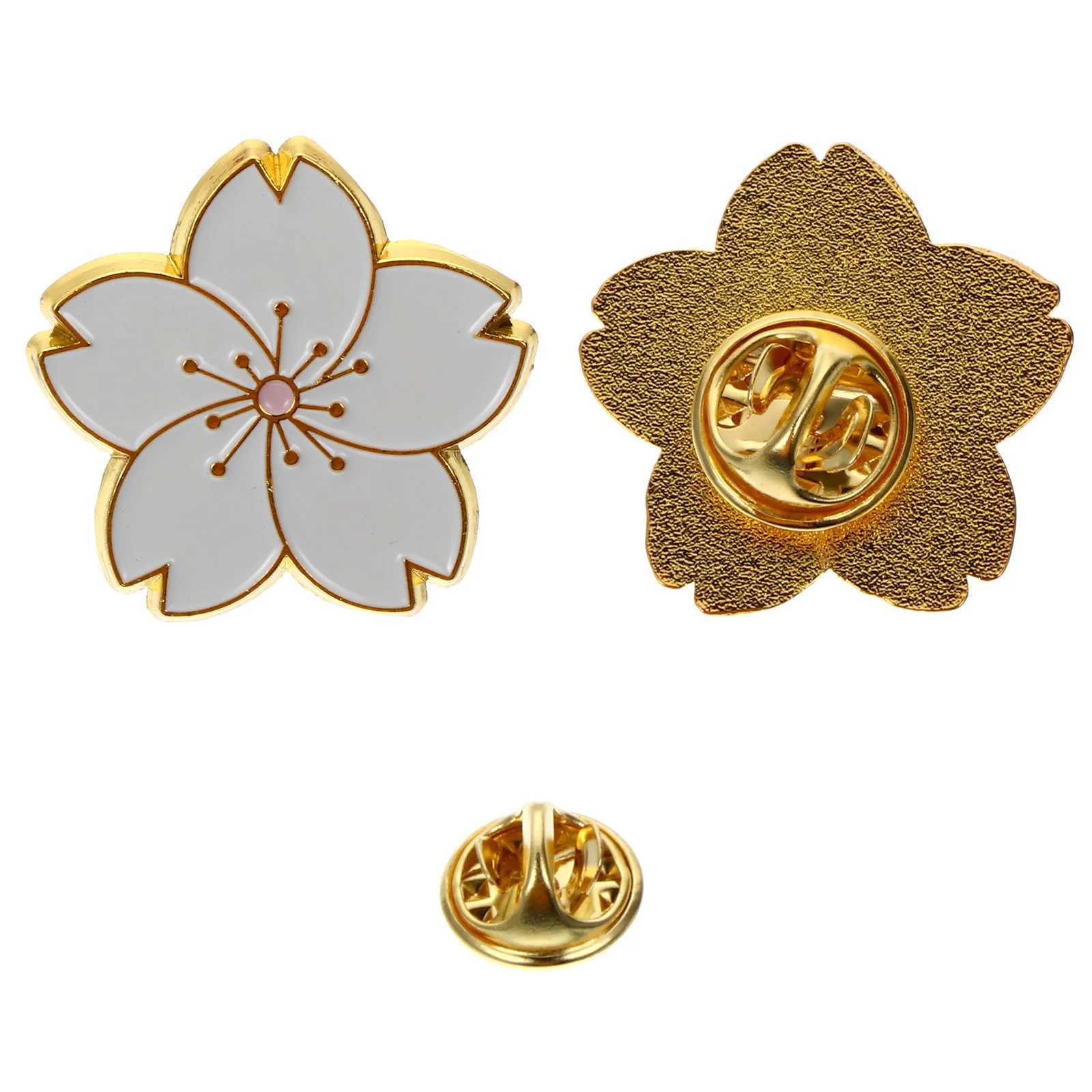 2 pieces of cherry jewelry flower cloth Japanese style decorative brooch zinc alloy fashionable womens clothing W240815