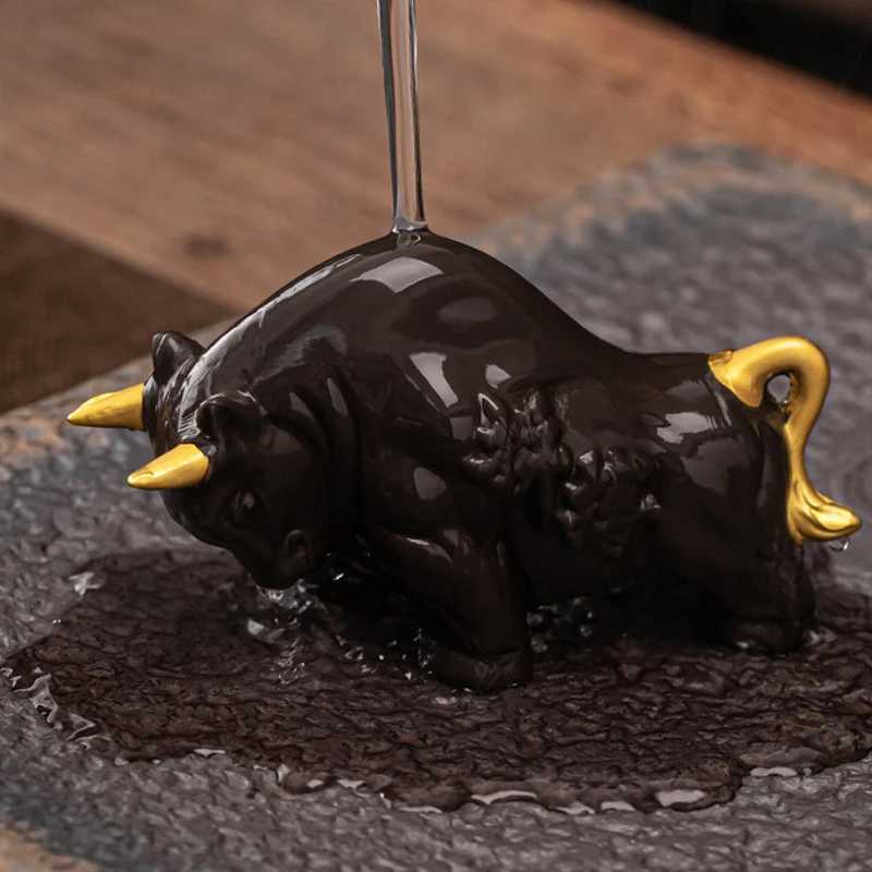 LIZAOTAO China Yixing Zisha Tea Pet Tea Set Decoration Tea Ceremony Accessories Zisha Cow Tea Set Handicraft DecorationXJ240814