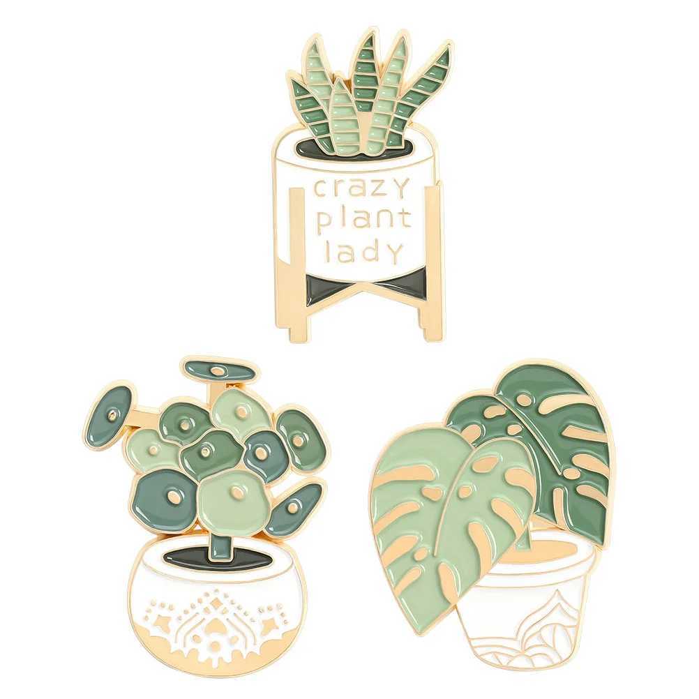 3 pieces of Brooch interesting brooches exquisite clothes Potted Plant fixed letter sweater Miss W240815