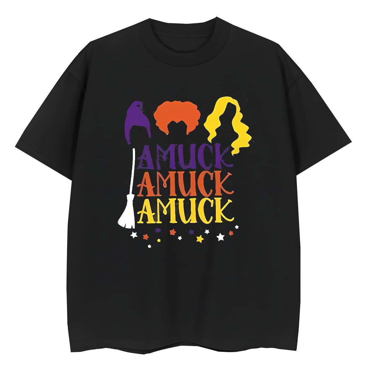Loose T-Shirts halloween O-Neck Short Sleeve Summer Casual Custom Print Plus Size 230g Pure Cotton Men Tees Customized Tops