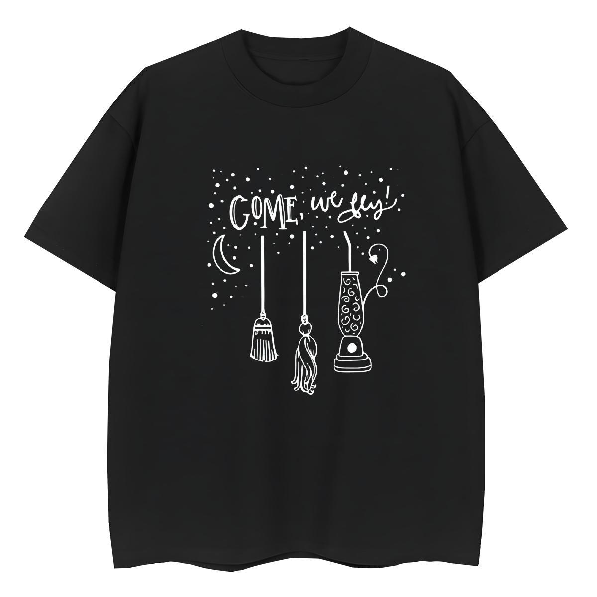 Cool Man T Shirts halloween Breathable Short Sleeve Home Outdoor Black White 230g Cotton Men Tops Tees Designer Tee Shirt
