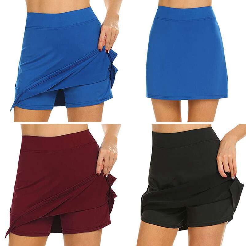 Active Women Quick Dry Female Running Skirt With Inner Lightweight Golf Workout Sports Shorts Tennis Skorts