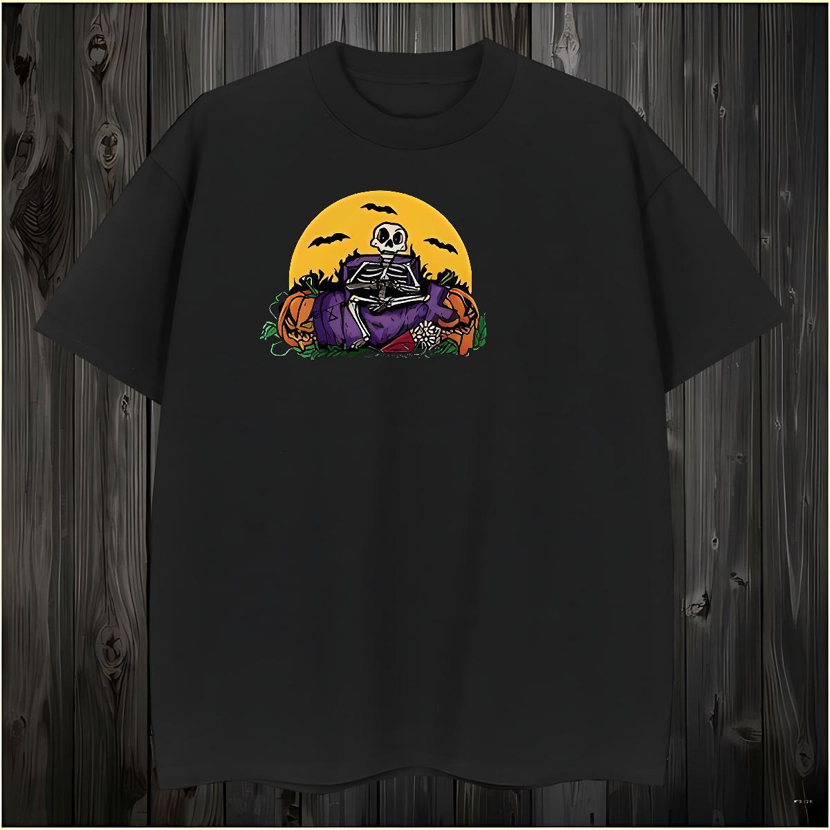 Soft Mens T Shirts skull Breathable Hip Hop Street Customized 230g Pure Cotton Couples T Shirts Brand Clothes