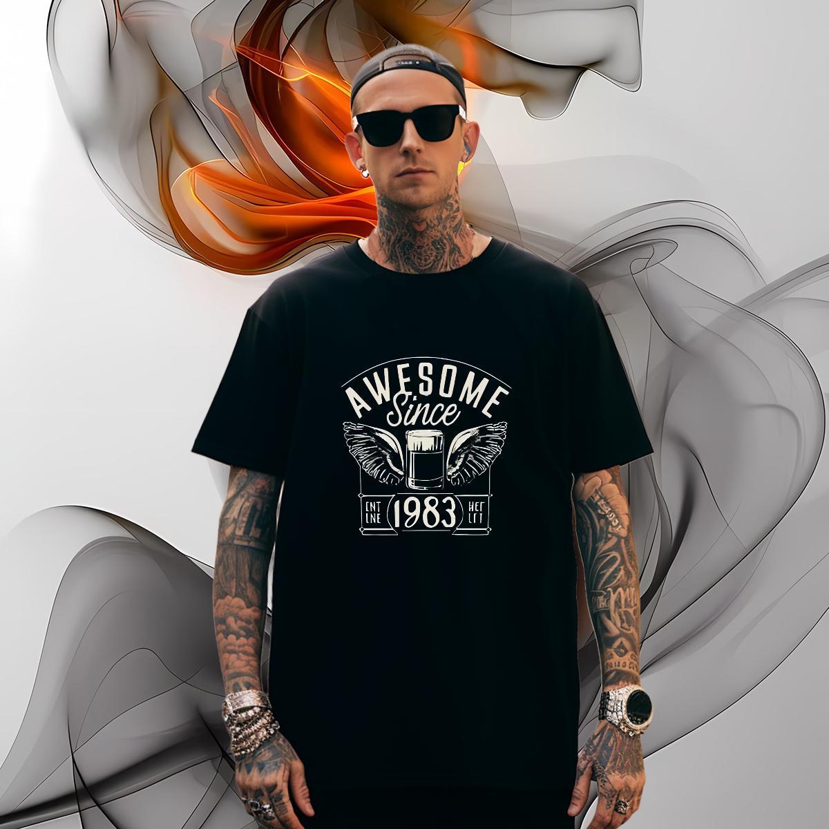 Comfortable letter T-Shirts for Men Sport Men Tops Tees 100% Cotton 230g Custom Crew Neck Breathable DIY Tops Shirt