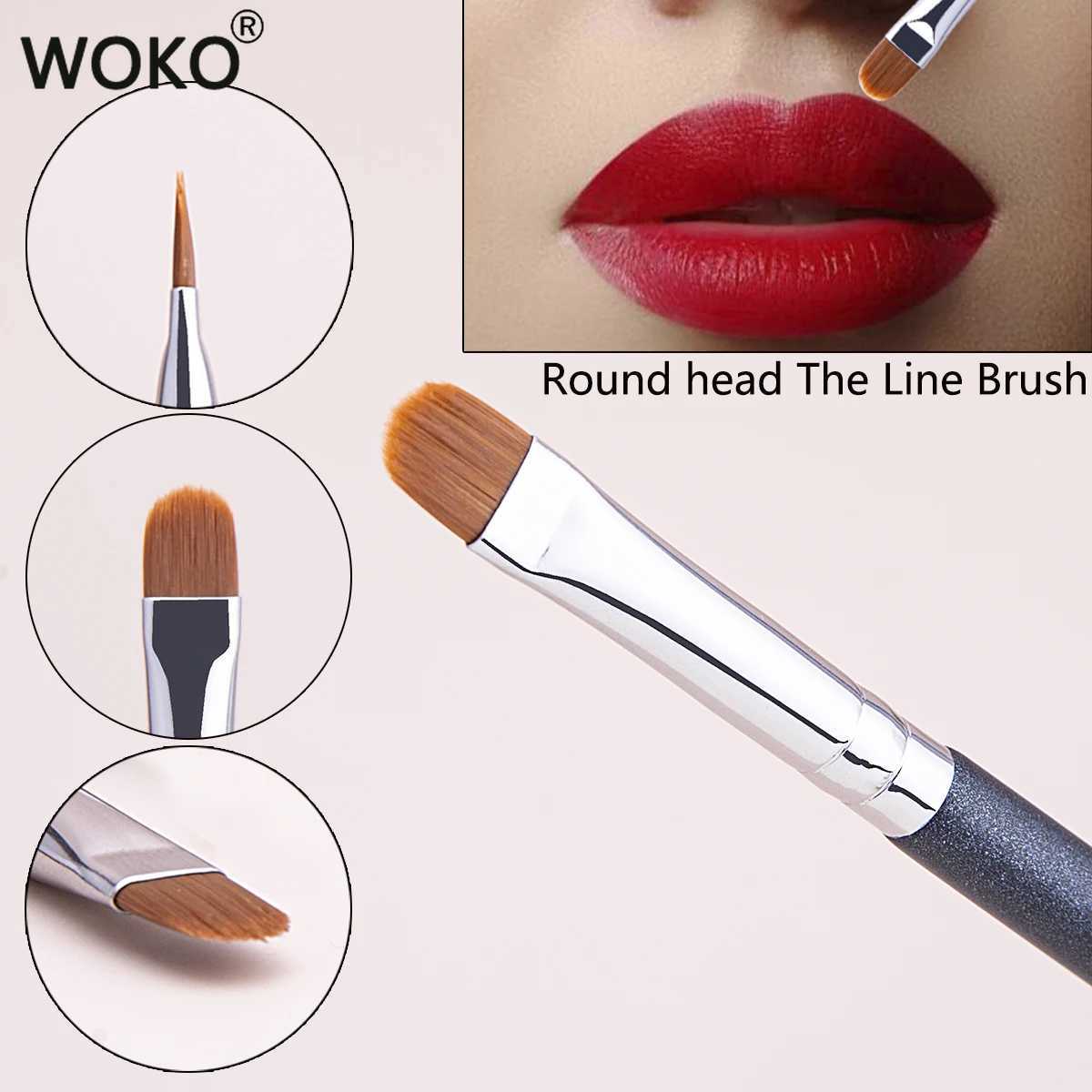 Scratch brush ultra-thin lip line eyebrow concealer brush details concealer cream makeup tool lip eyebrow contour brush W240814