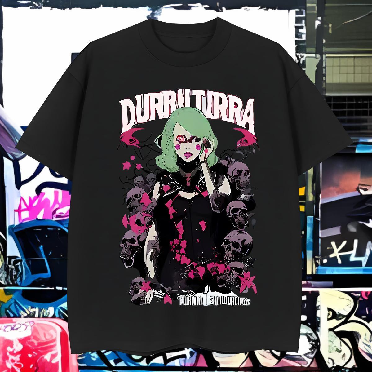 T-Shirts for Men 100% Cotton 230g Terror Hip Hop O-Neck Short Sleeve Custom Anime Men Tees Designer Cool Tops Shirt