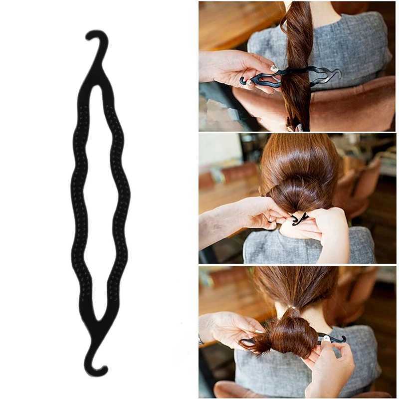 1-5 pieces of hair weaving tools black hair style hair pulling pins double hooks bendable hair styling tools and accessories W240814