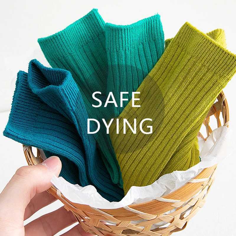 3 pairs/batch of childrens socks for spring and summer Japanese style childrens socks candy colored boys and girls mid tube socks W240814