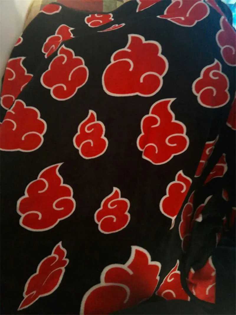 Anime Hokage Akatsuki Blanket Red Cloud Soft Warm Coral Fleece Throw Home Plush Bedroom Sheet Cosplay Winter Children Y240815