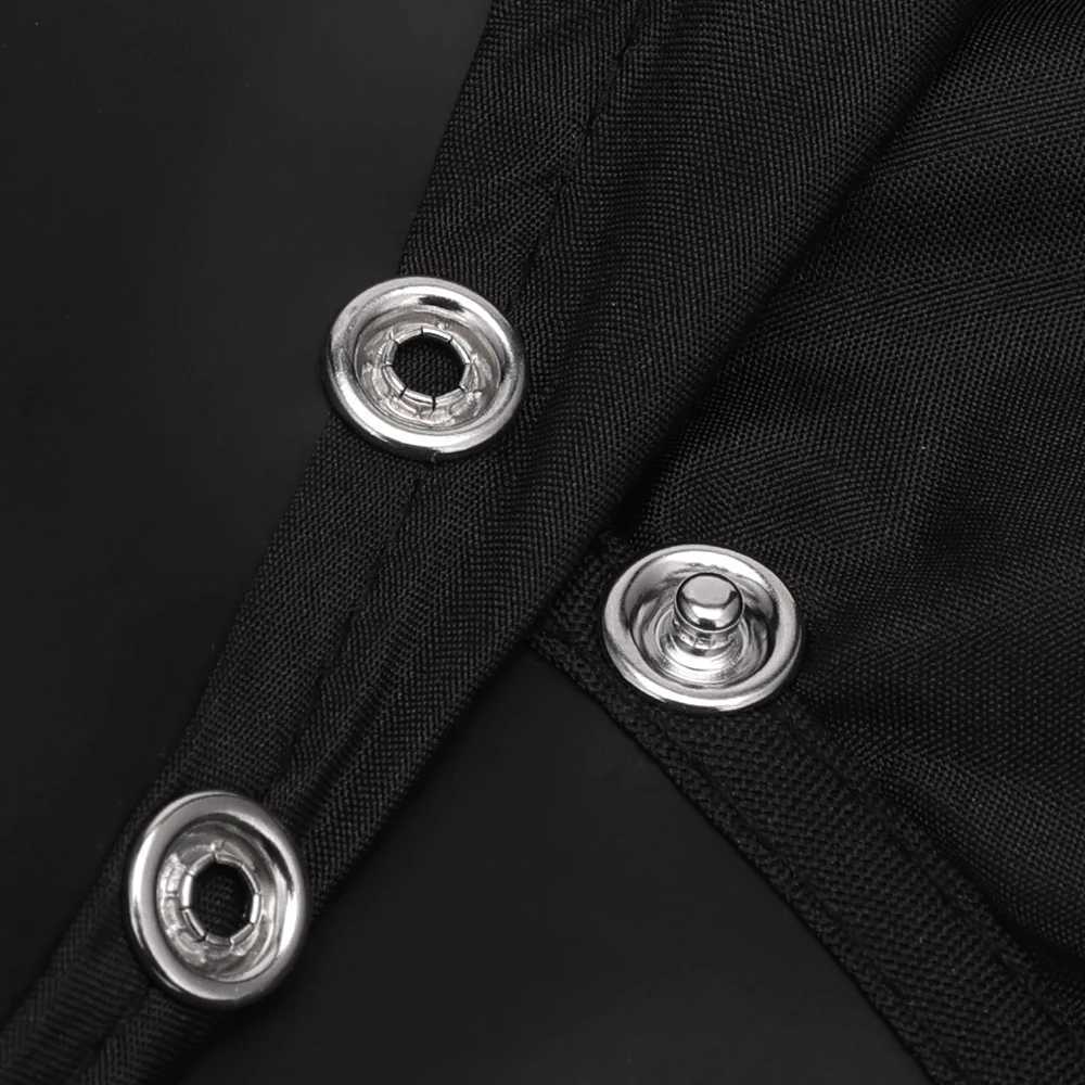 Silicone necklace release hidden buckle waterproof barber black cornered barber coat barber dress barber shop supplies W240814