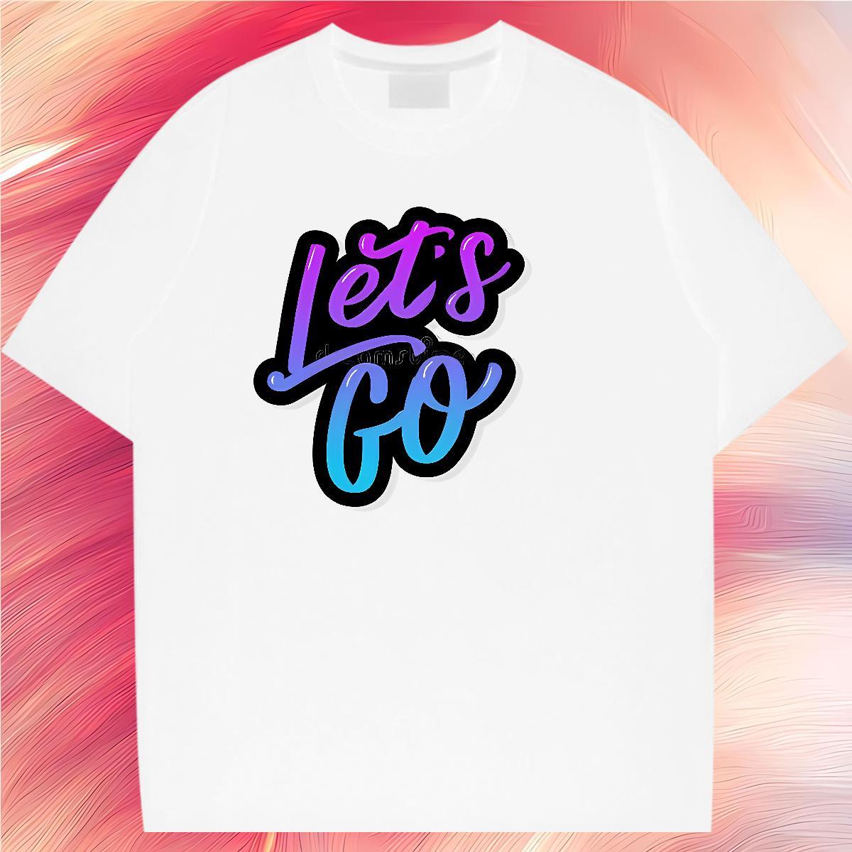 Wholesale letter T-Shirts for Men Summer Casual Men Tops Tees 230g Cotton DIY Short Sleeve Soft Oversized Top Tees