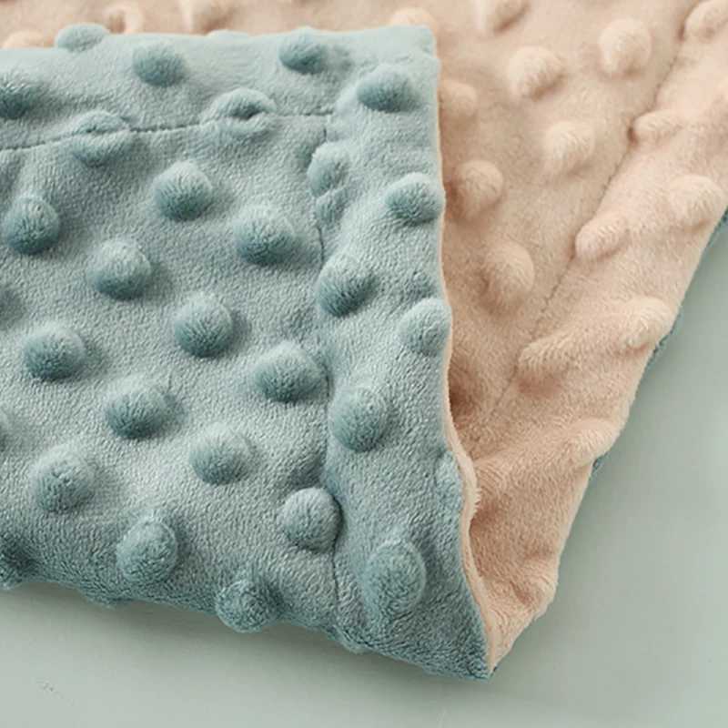 Baby Blanket Warm Fleece Infant Quilt Bedding Swaddle Wrap Newborn Soft Stroller Sleep Cover Comfortable Washable Thick Blanket Y240815