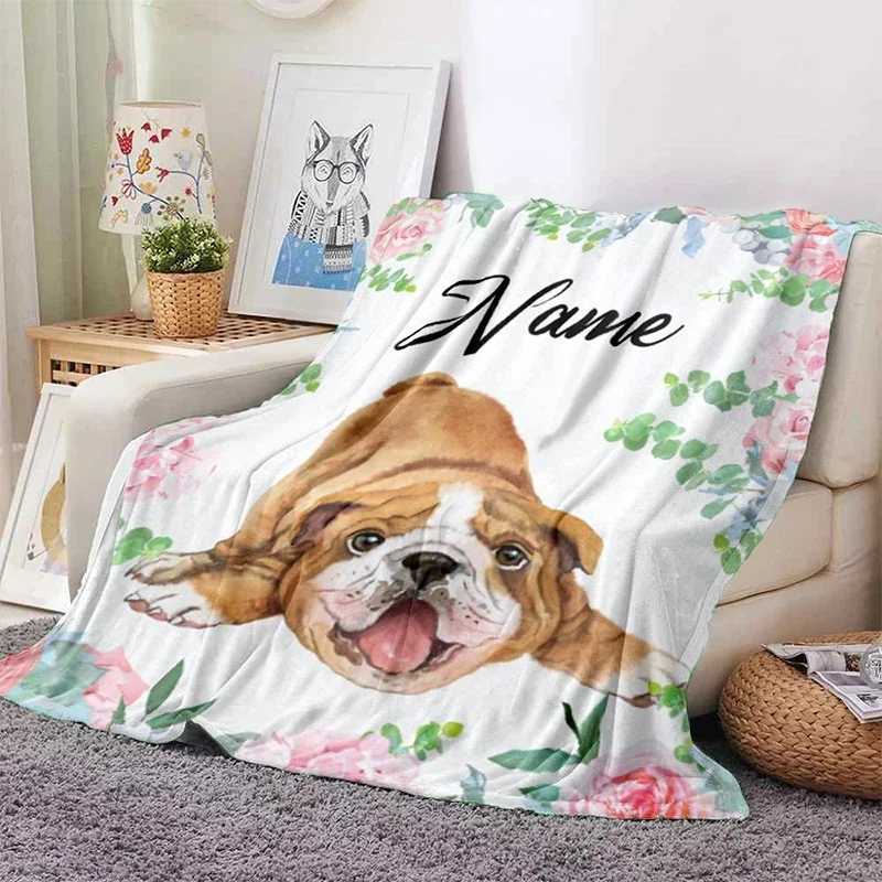 Custom Blanket Custom Name Blanket Kids Girl Boy Flannel Fleece Throw Blanket Personalized Family Friends Birthday Festival Gift Y240815