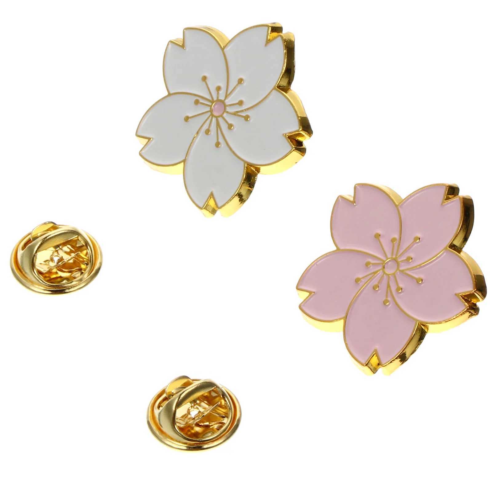 2 pieces of Japanese style Brooch clothing fashionable cherry brooch exquisite and fashionable flower alloy party dress decoration W240815