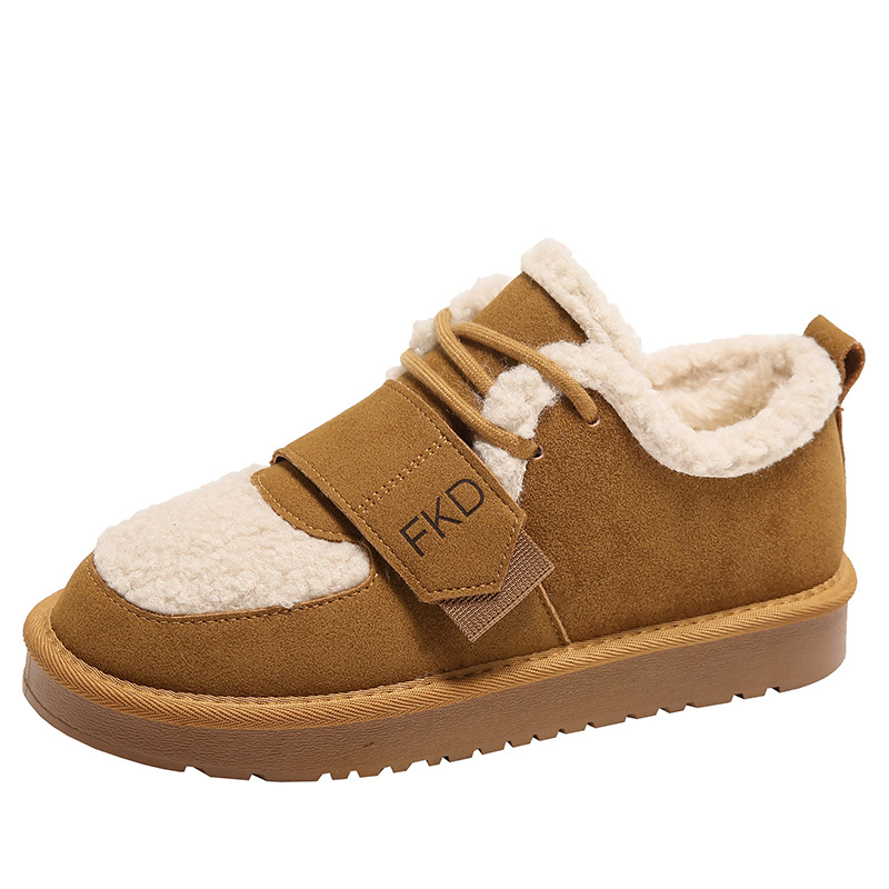 Women's winter warm and plush thick ugly cute cotton shoes