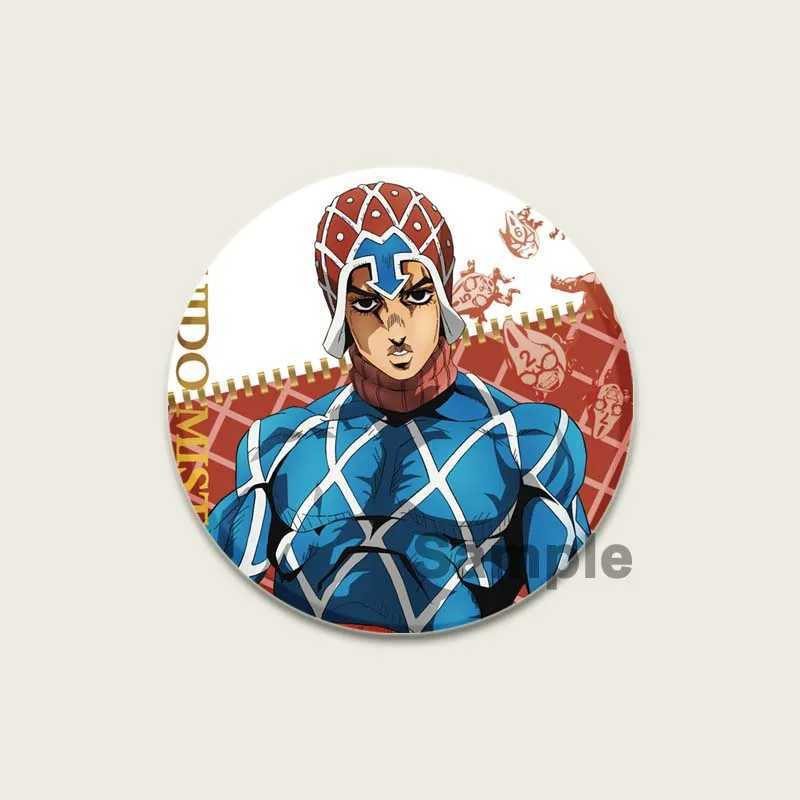Jojos Bizarre Adventure Anime Badge High Definition Printed Pin Cartoon Handmade Brooch Backpack Clothing Gift Accessories W240815