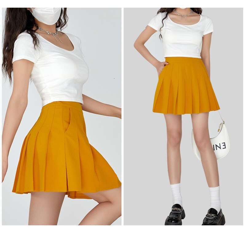 Women A-line Safety Pants Quality Summer Ladies Golf High Waist Elastic Pleated Sports Tennis Skirt
