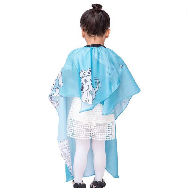Hairdressing childrens cartoon corner waterproof hair cutting dyeing clothing apron packaging professional salon barber styling tools W240814