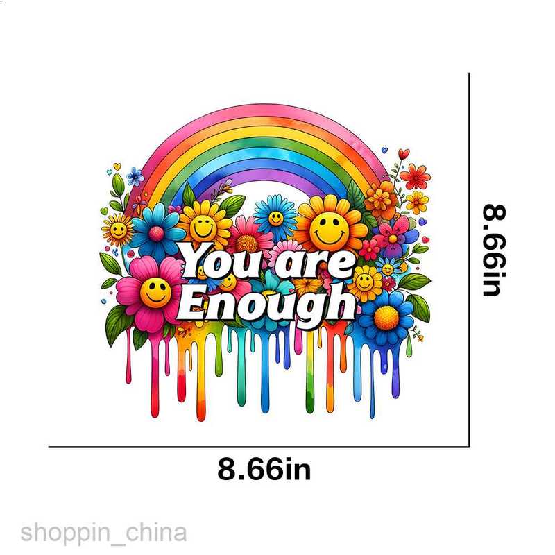 Sewing Notions & Tools Inspirational sublimation hand drawn watercolor text clothing printing hot stamping stickers