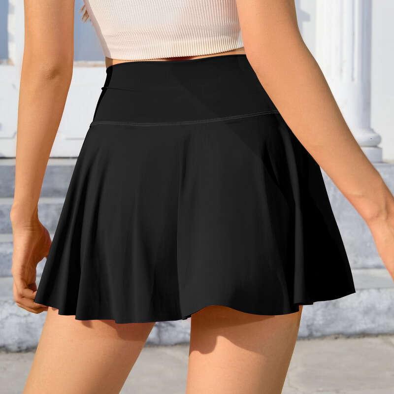 Pleated Women Tennis Skirt with Pockets Shorts Crossover High Waisted Athletic Golf Skorts Workout Sports Skirts s