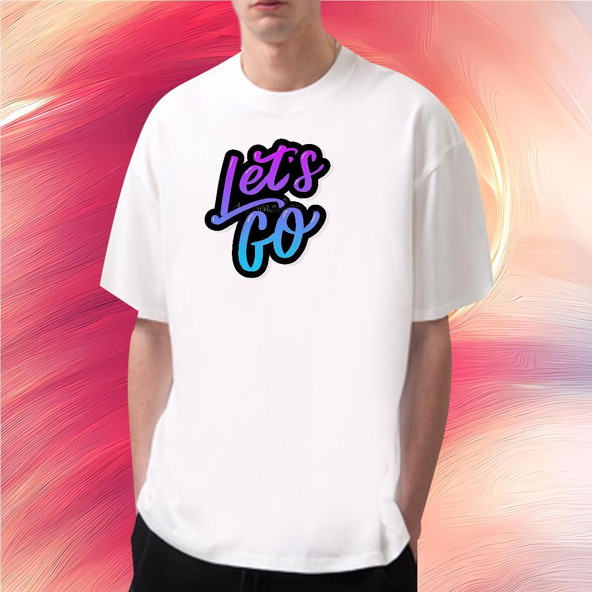 Wholesale letter T-Shirts for Men Summer Casual Men Tops Tees 230g Cotton DIY Short Sleeve Soft Oversized Top Tees