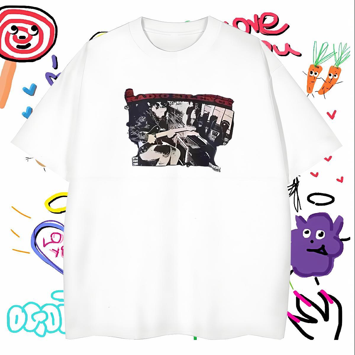 Soft person T-Shirts for Men Hip Hop Tshirts 230g Pure Cotton 2024 Designer Short Sleeve Soft DIY Printed Tees Shirts