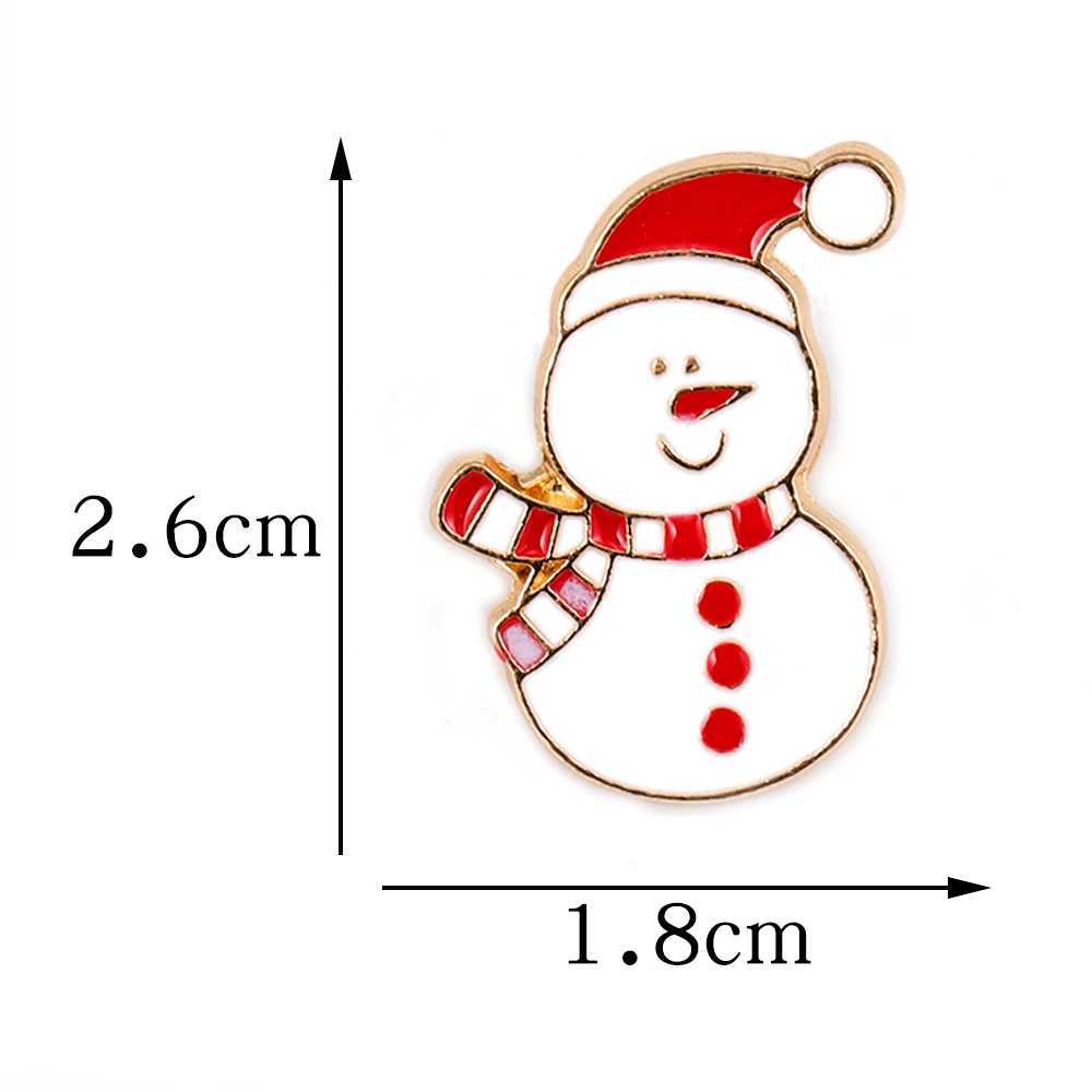Merry Christmas Christmas Tree Snowman Reindeer Hat Enamel Pin Pack Collar Badge Childrens Friends Party Gifts W240815