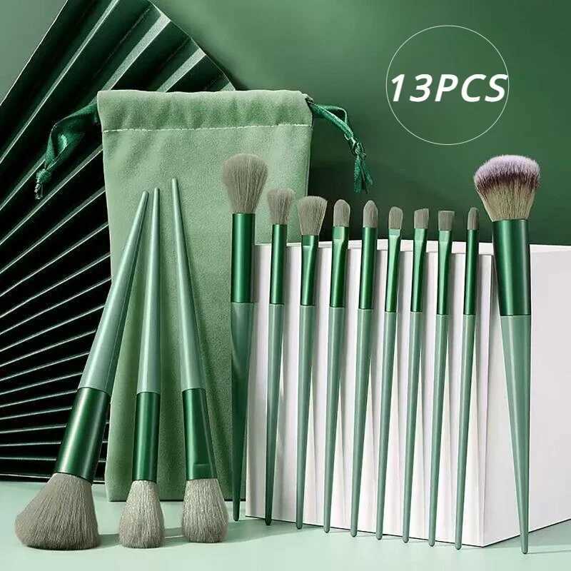 Soft fluffy makeup brush set used for cosmetics foundation powder blusher powder eye shadow kabuki mixed makeup brush beauty tools W240814