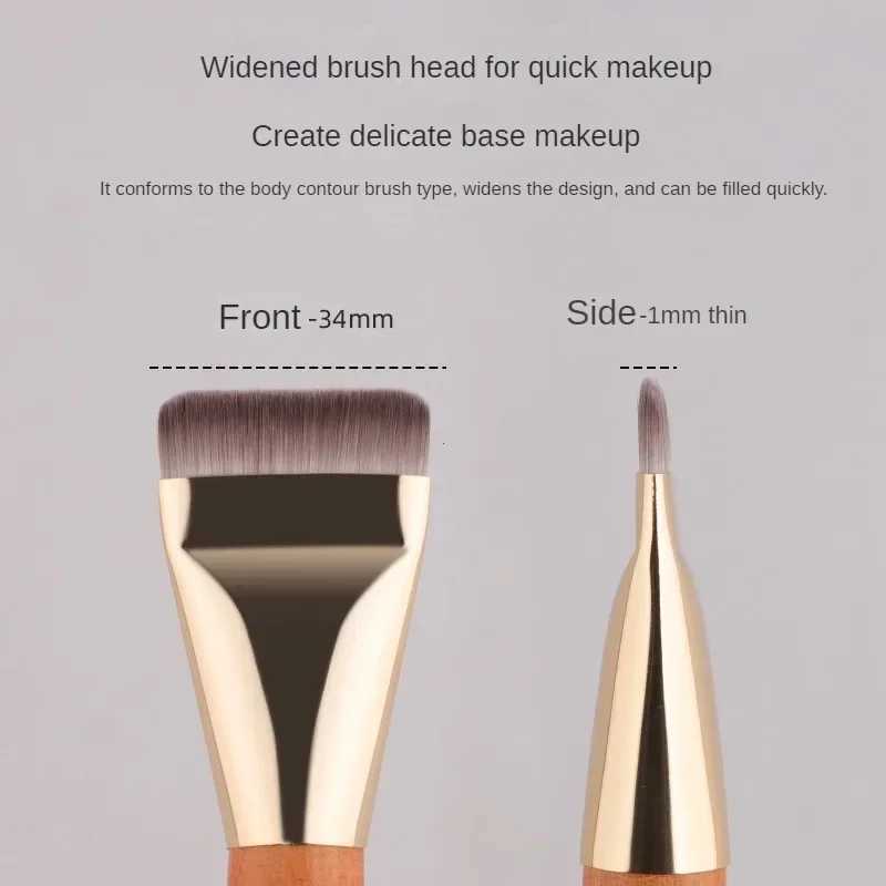 Ultra thin foundation make-up brush light facial contour brush plane contour brush mixed foundation make-up makeup brush W240814
