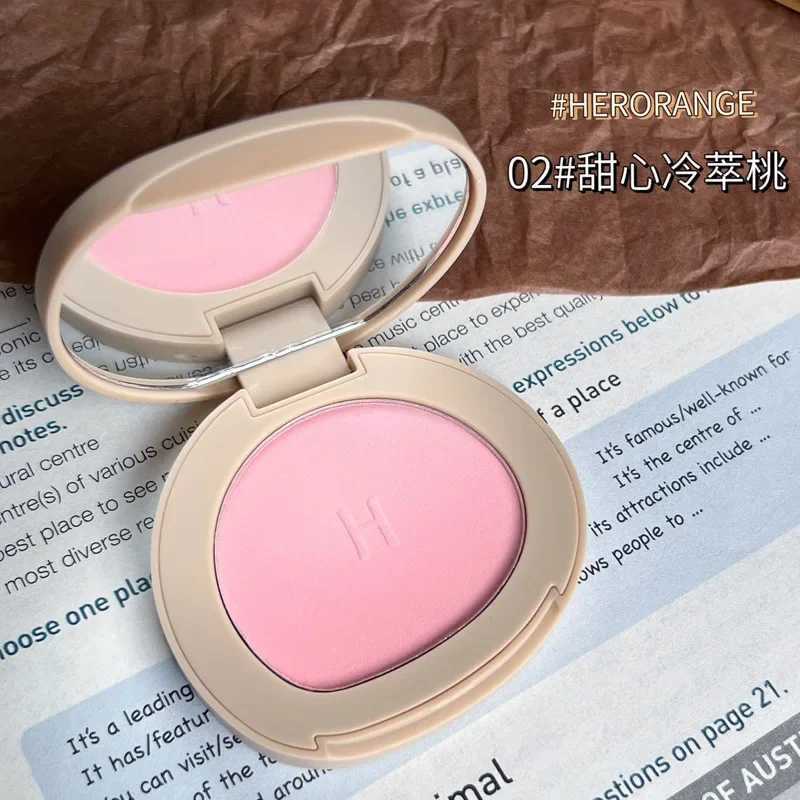 HERORANGE Monochrome Blush Matte Delicate Natural Nude Expanded Color Highlighter Contour Integrated Plate Pure Desire Makeups Y240815