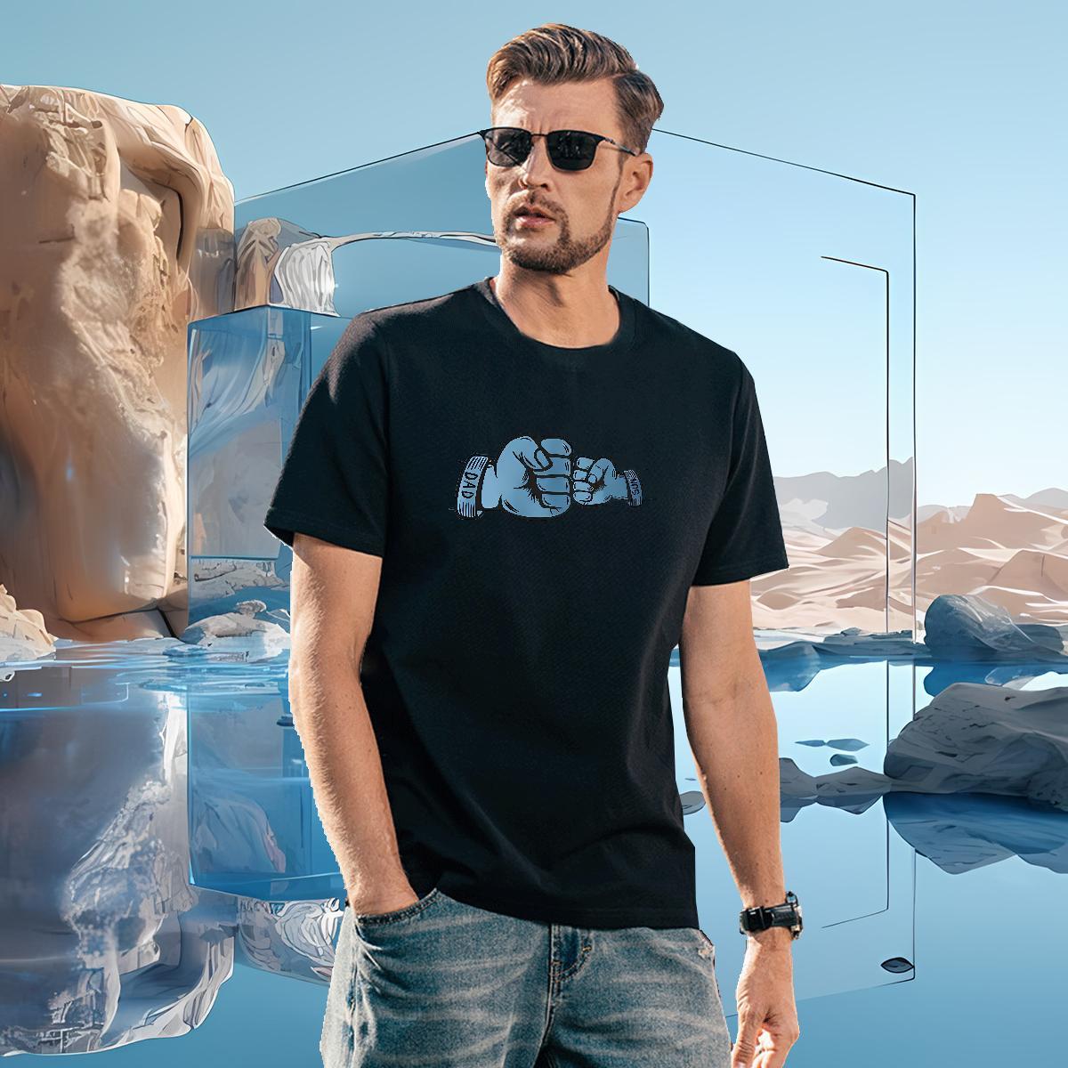 Brand hands Mens T Shirts Summer Casual Tshirt for Man Woman 100% Cotton 230g New Designer Short Sleeve O-Neck Asian Size Tops Tees
