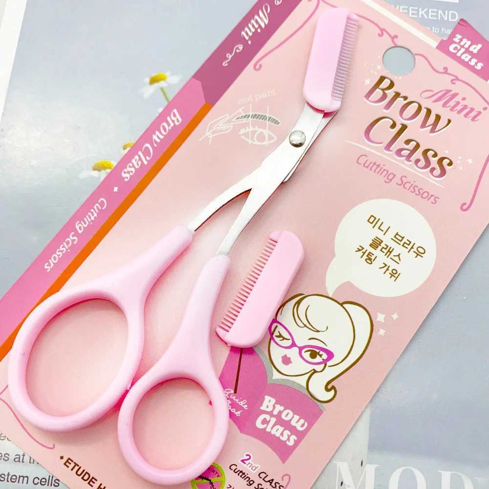Eyebrow trimmer with comb mens eyelash clipper safe stainless steel facial shaver makeup and beauty clipper W240814