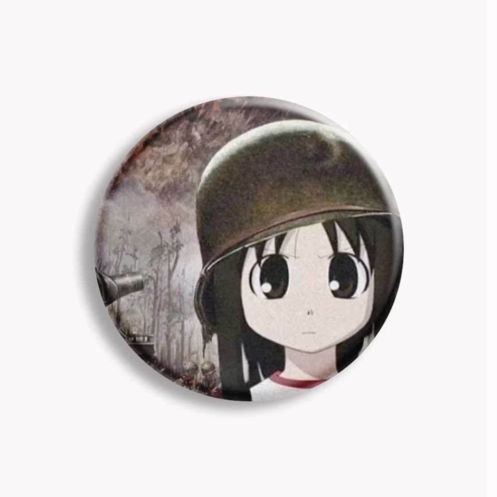 K-ON Cute Button Pin Ritsu Azusa Mio Tsumugi Hirasawa Yui Funny Meme Brooch Kawaii Badge Bag Brooch Decorative Fan Gift W240815