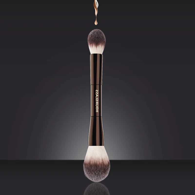 Hourglass Makeup Brush - No.18 Veil Powder Brush Soft Fiber Hair Double Headed Powder Fashion Design Single Face Brush W240814
