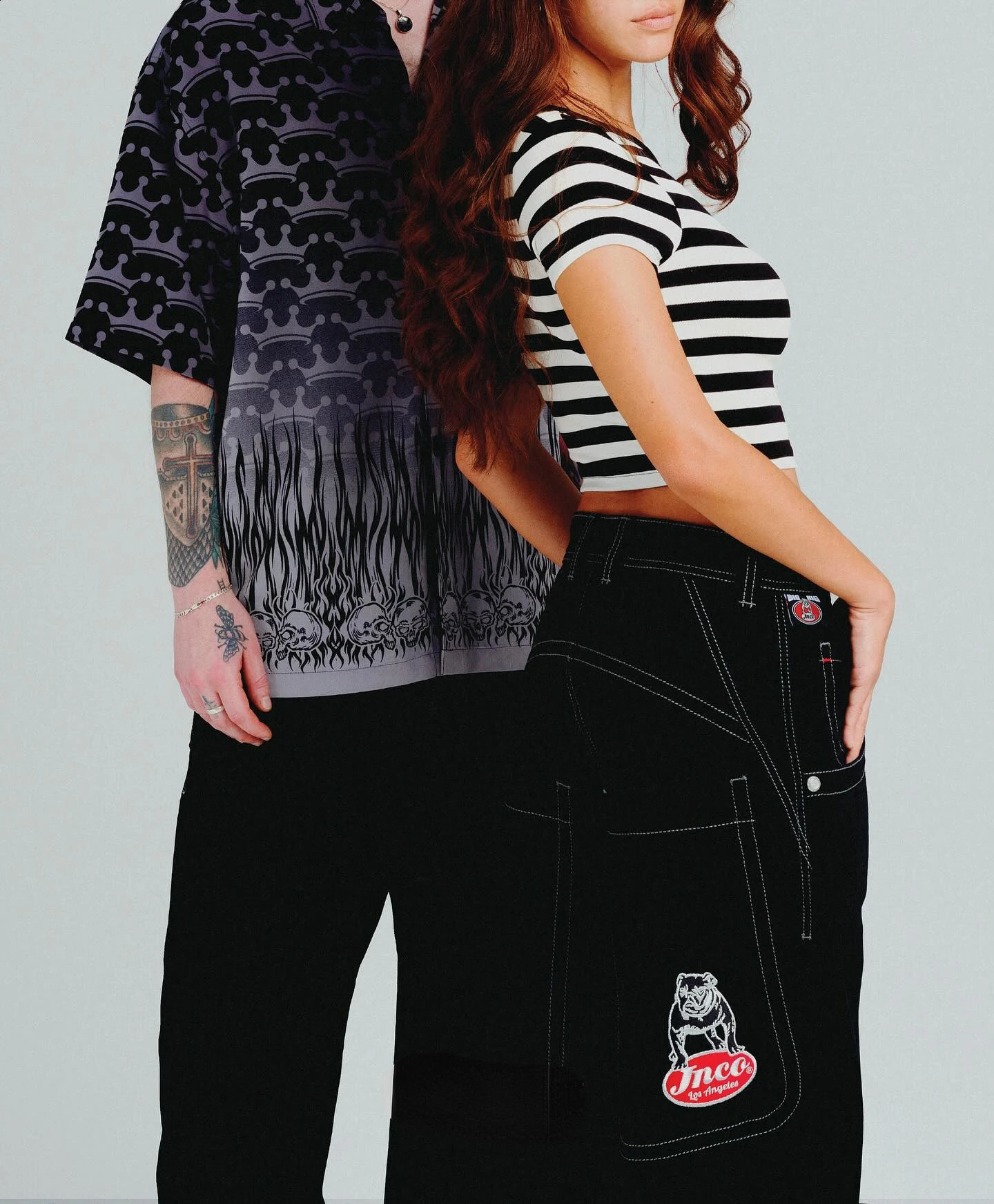 JNCO Big Rig Embroidery Baggy Black Jeans for Men Women Vintage Streetwear Big Pockets Straight Wide Leg Denim Pants Y2k 240815