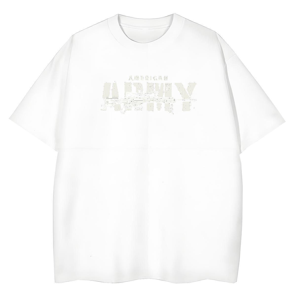 Classic Men T Shirts pistol Breathable Short Sleeve Home Outdoor Plus Size Custom 230g 100% Cotton Men Tops Tees Fashion New Clothes