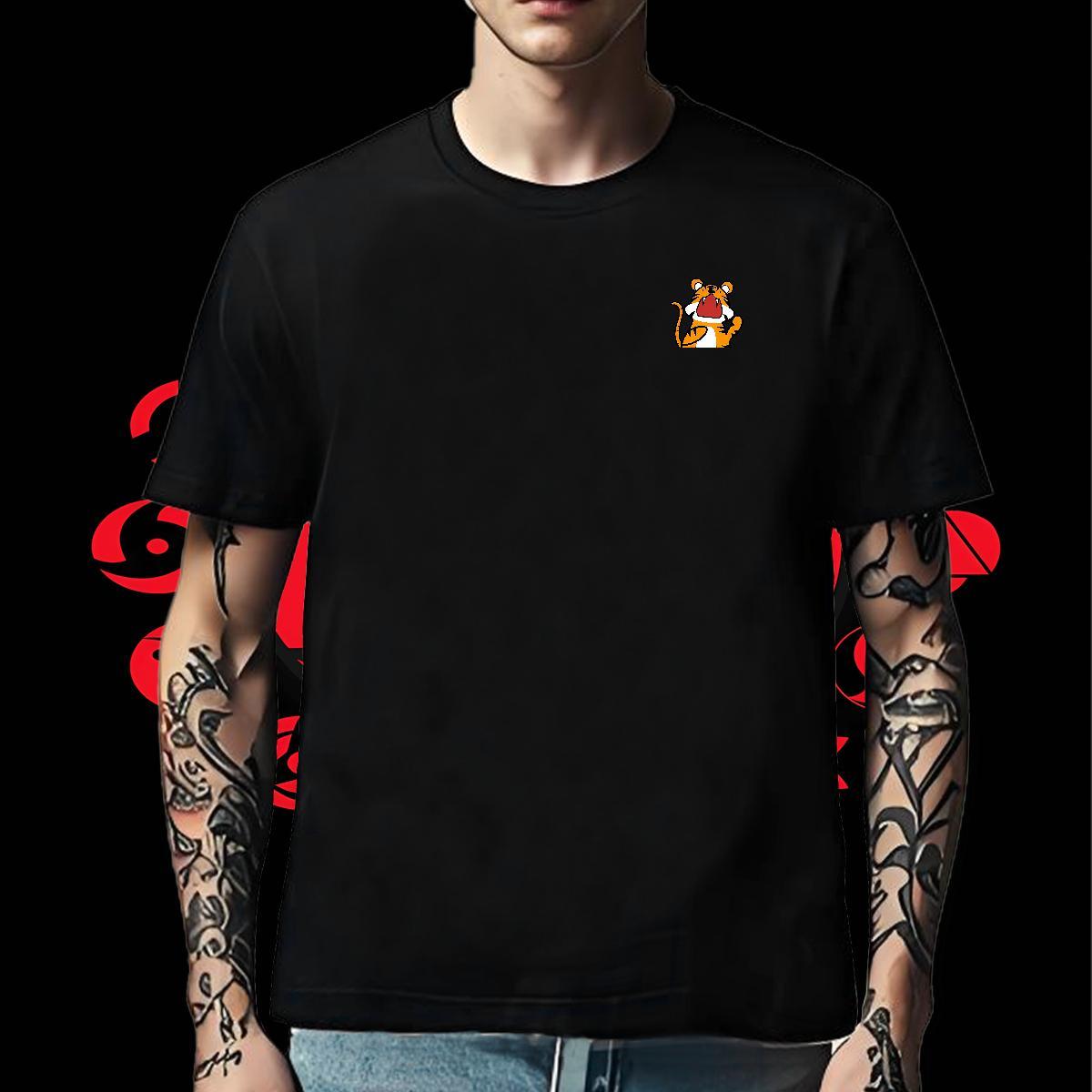 Classic Men Tshirts Beach 230g 100% Cotton Graphic Breathable T shirt 2024 DIY Tops Shirt