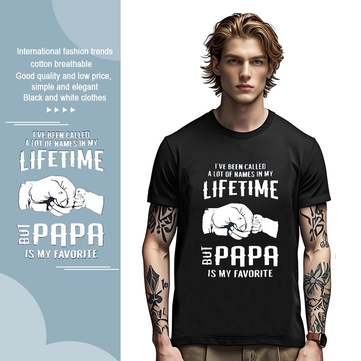 T Shirt For Man 230g Cotton hands High Street Hip Hop Breathable Plus Size Cartoon Tshirt for Man Woman Custom Popular Tshirts