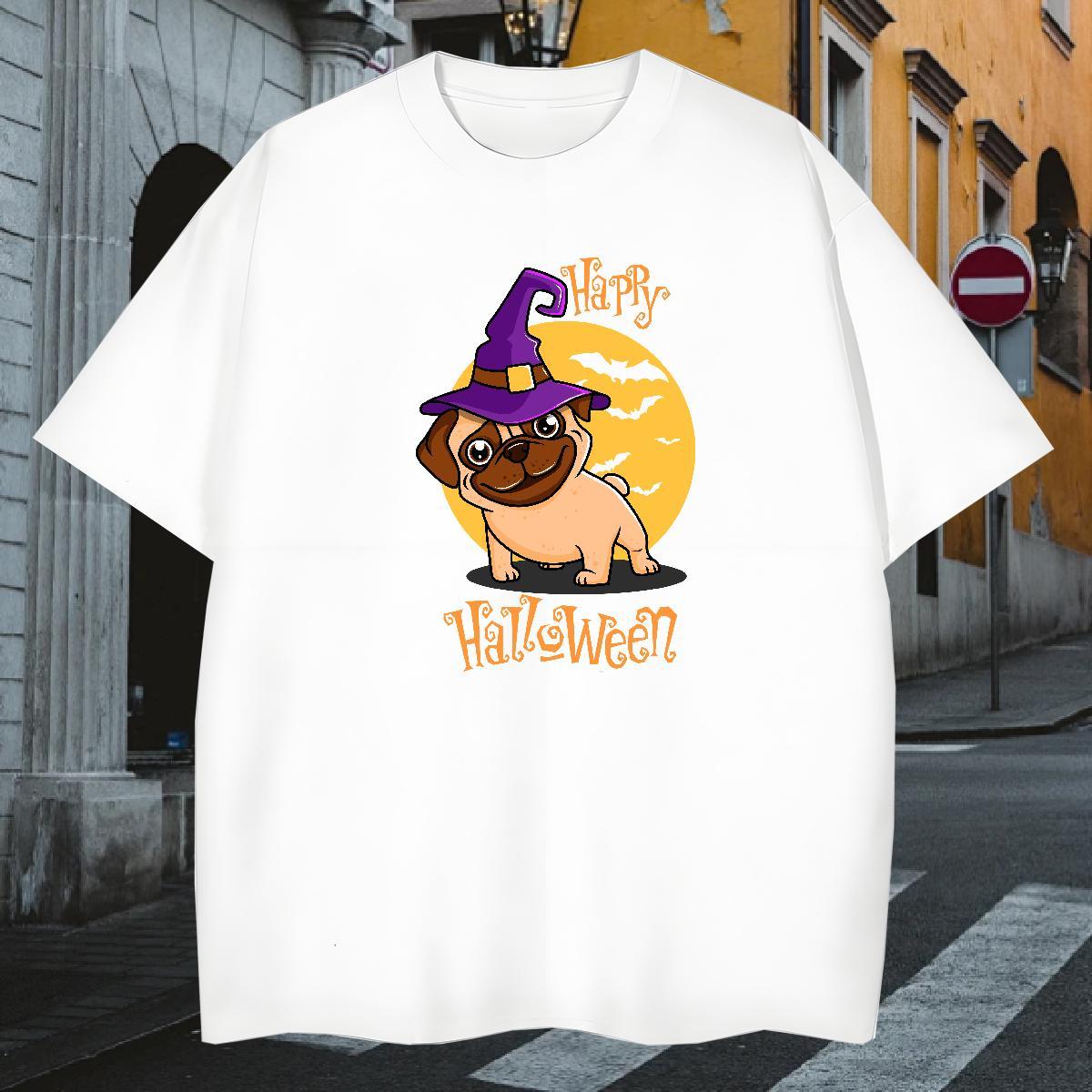 T Shirts Men 100% Cotton 230g Summer Casual Breathable Short Sleeve Anime Print Tshirts Fashion Classic Clothings